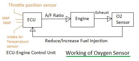 Oxygen sensor, O2 sensor working