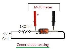 zener diode testing setup