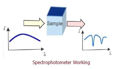 spectrophotometer or spectrometer working